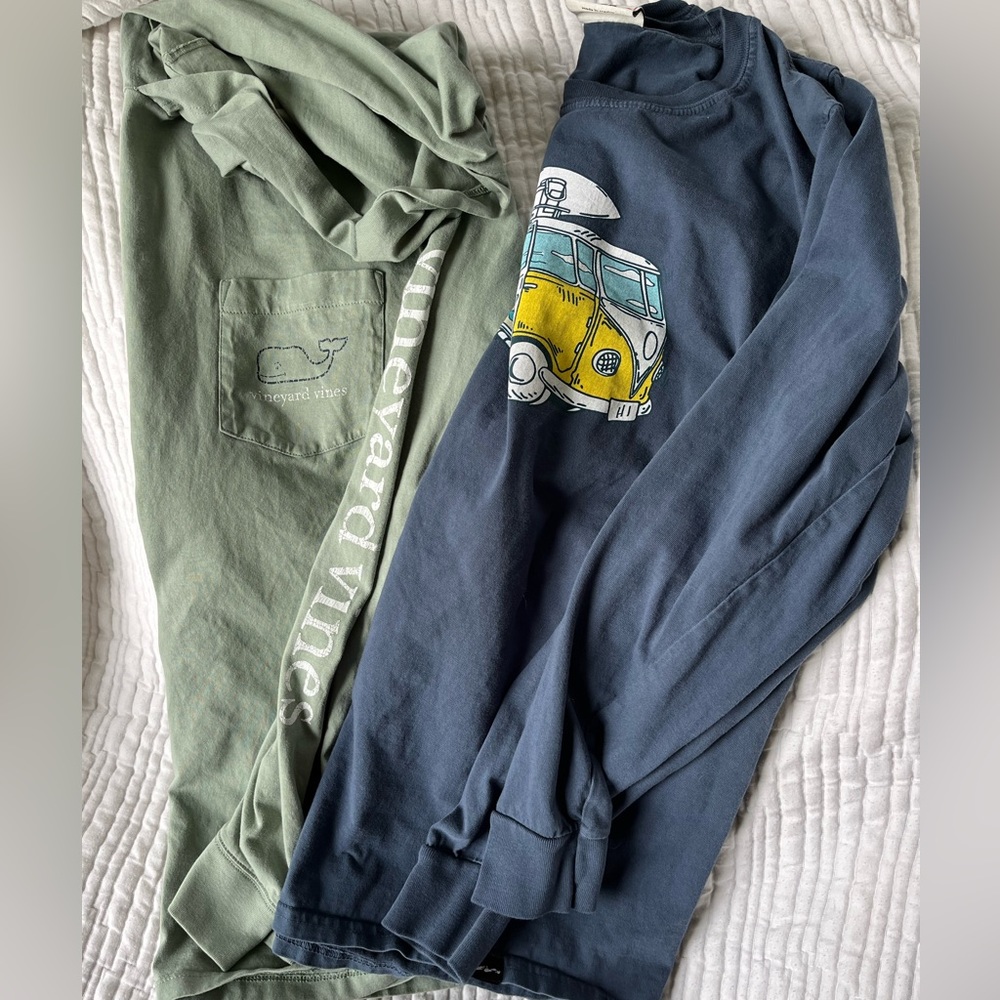 Bundle of 2 Mens Long Sleeve Shirts